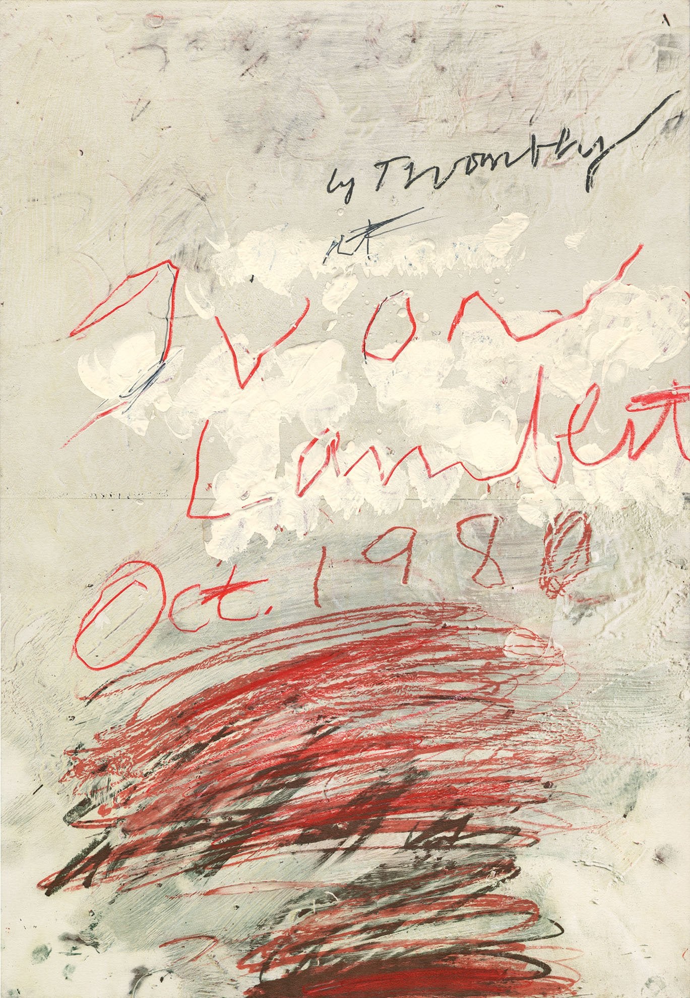 Cy Twombly - Three Dialogues (2). Print, 1977 – Yvon Lambert Paris