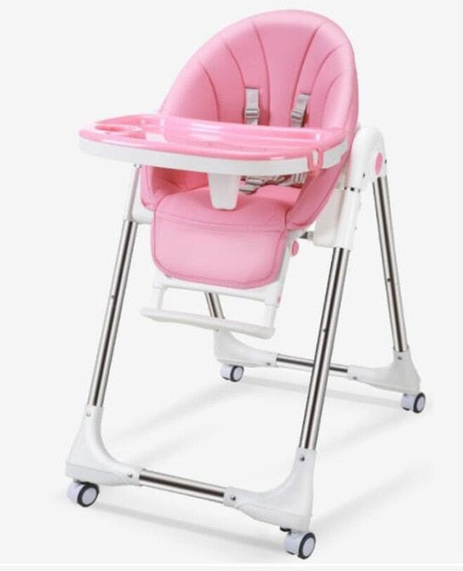 high chair with wheels