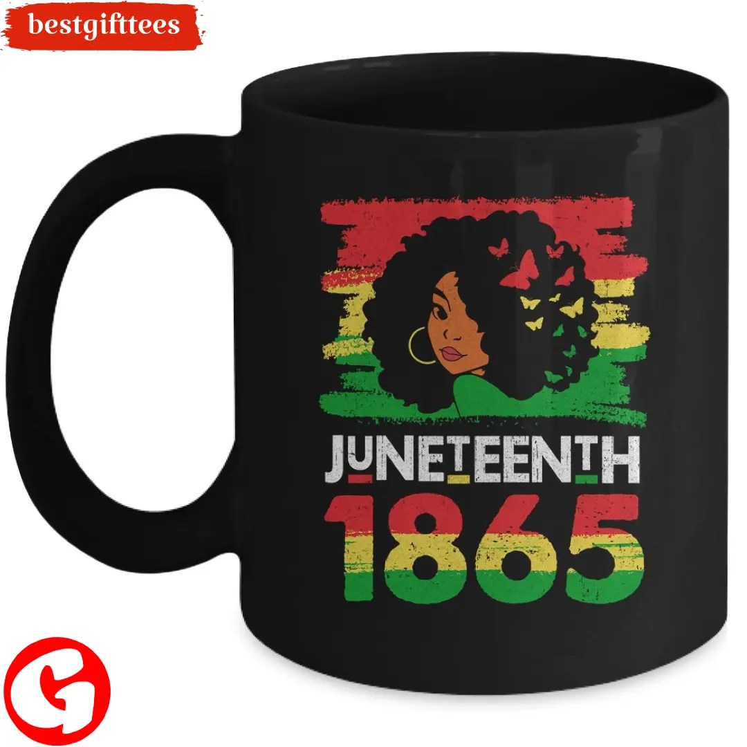 Juneteenth Is My Independence Day Black Women Black Pride Mug, Best Coffee Mug Gifts