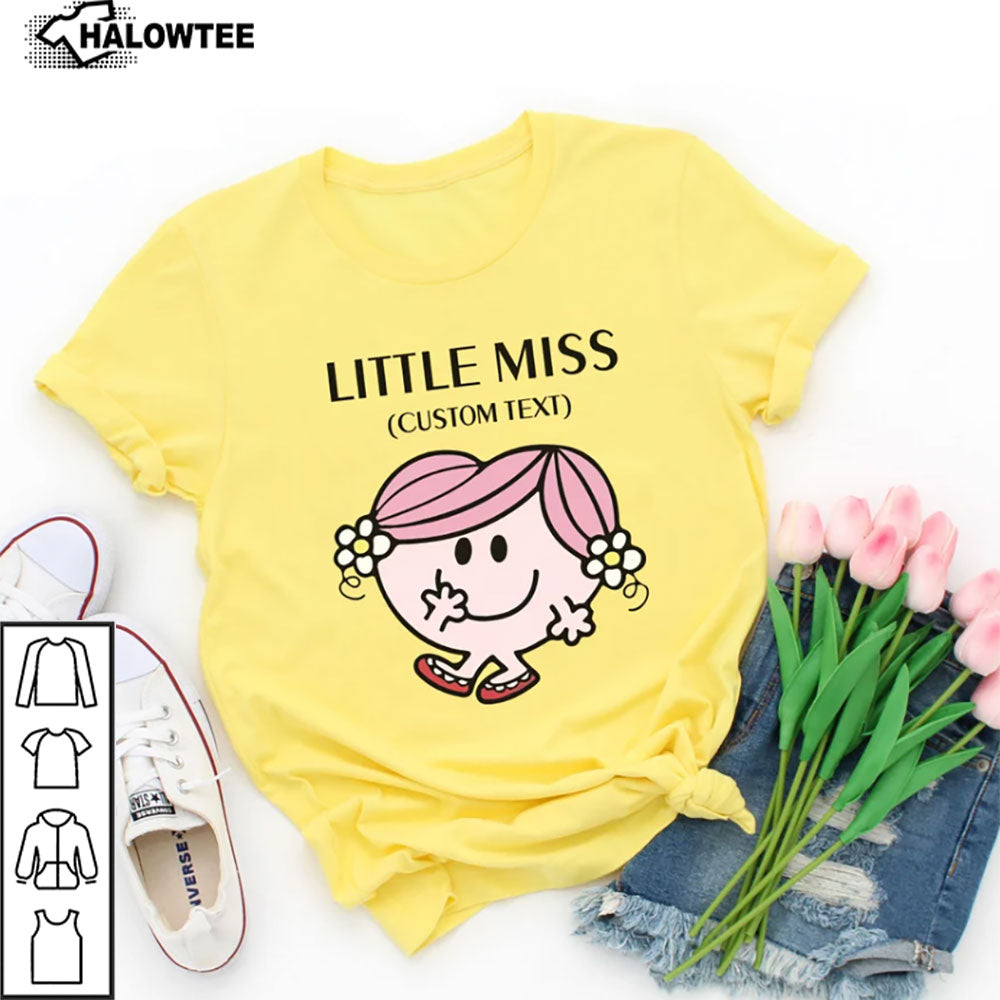 Personalized Little Miss Shirt Lil Miss Youth Toddler Shirt Mr. Men Family Shirt