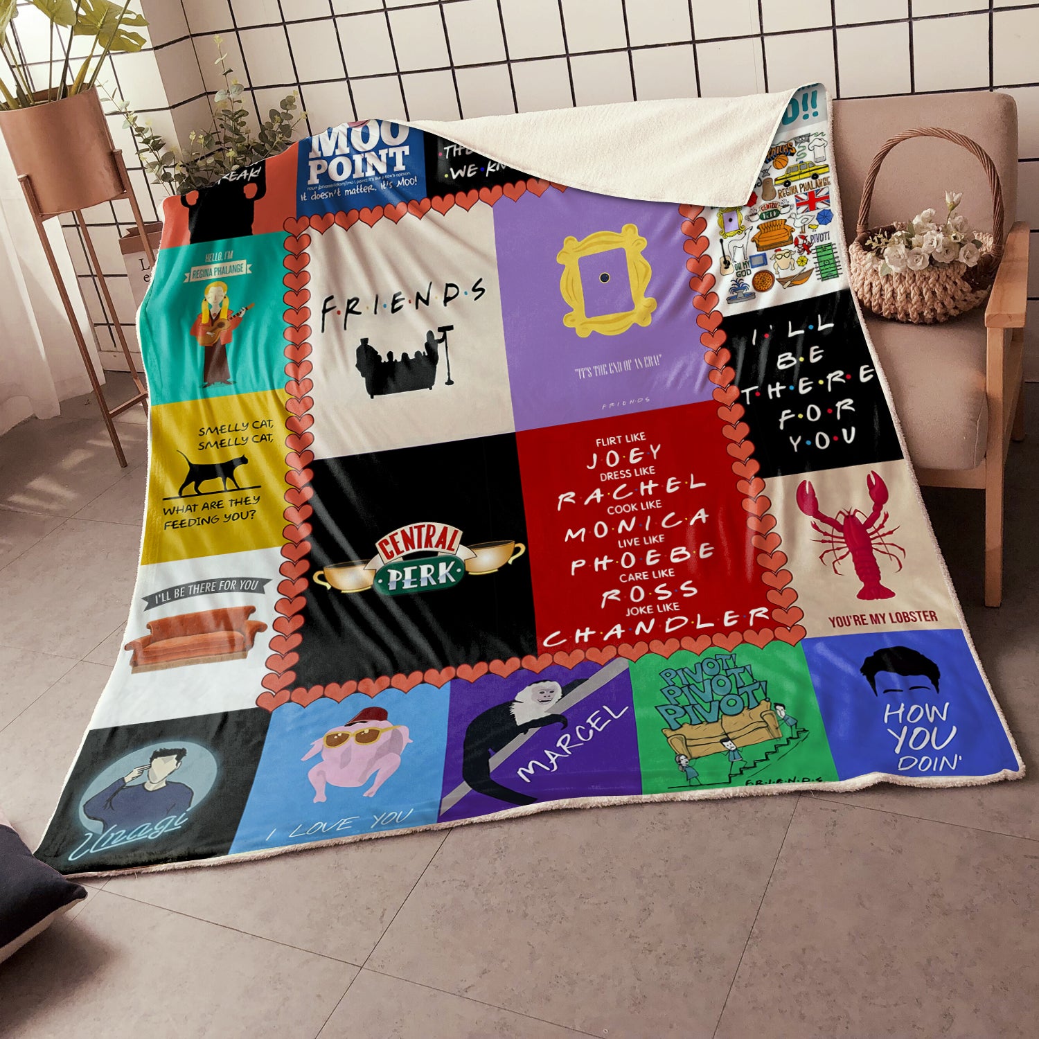 Friends TV Show Blanket Throw Friends Tv Show Merchandise Gifts