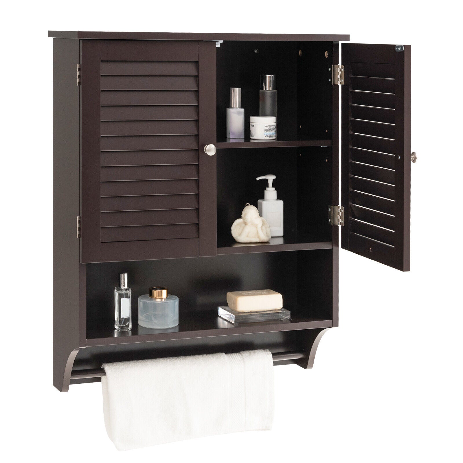 Bobrick B-397 Recessed Medicine Cabinet with Plastic Shelves