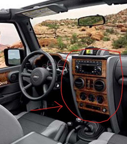 Genuine Mopar Jeep Wrangler Dark Birdseye Interior Center Dash Trim Kit  82210611 | getexcess