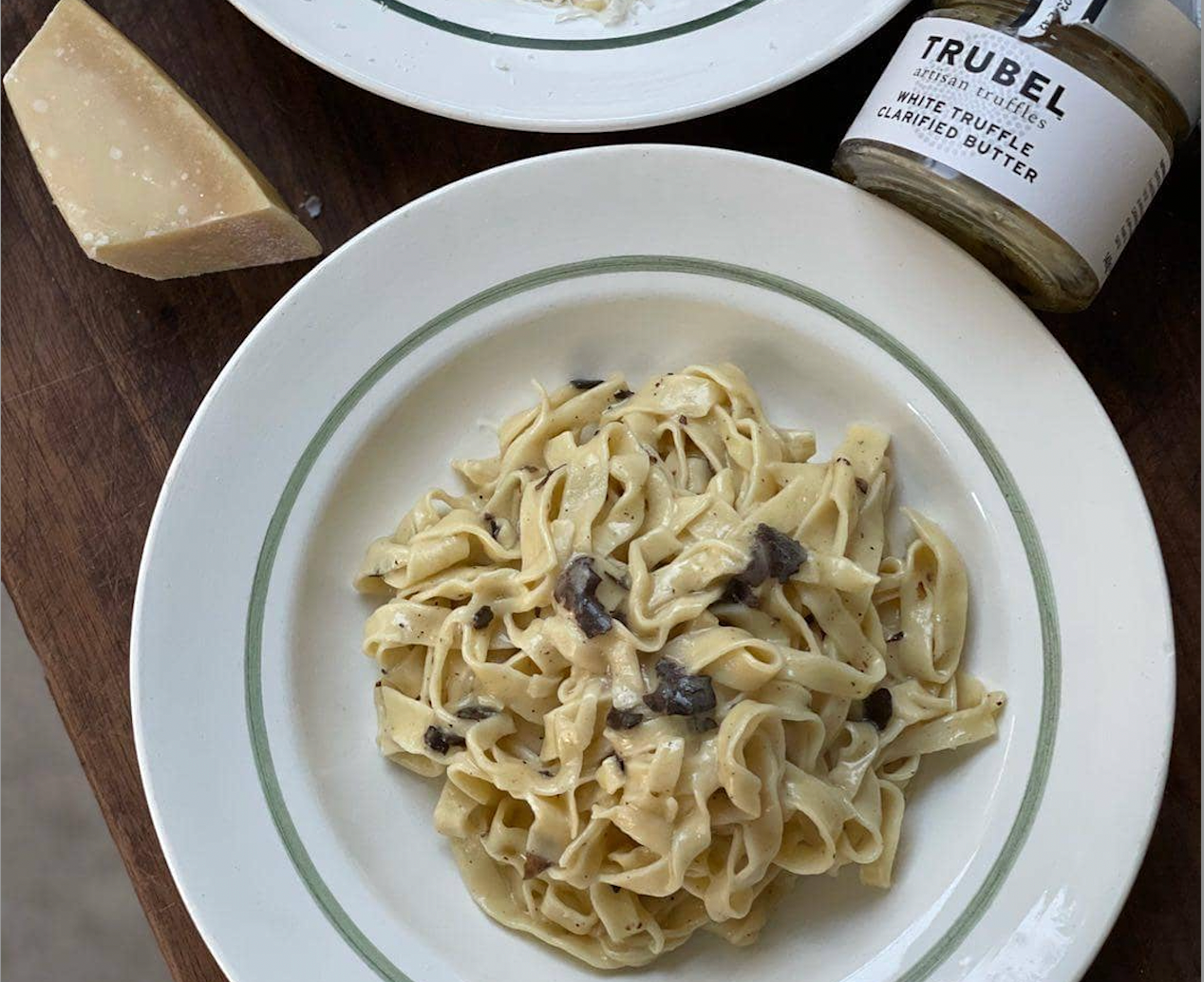 Tagliatelle Pasta, White Truffle Butter and Parmesan – TRUBEL | artisan  truffles