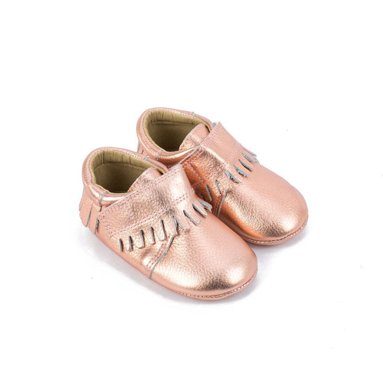 Rose Gold Pebbled Leather Baby 