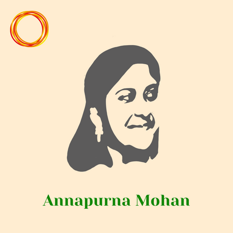 Portrait of teacher Annapurna Mohan