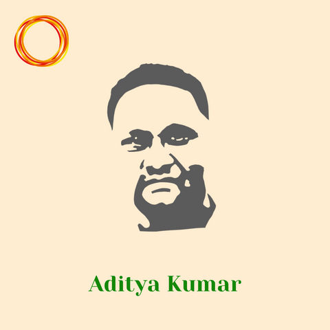 Portrait of teacher Aditya Kumar