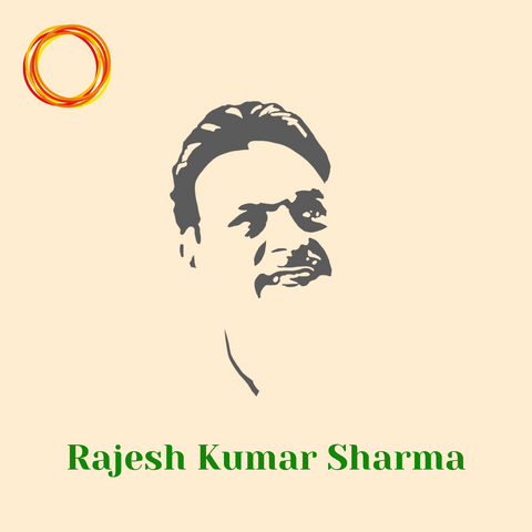 Portrait of teacher Rajesh Kumar Sharma
