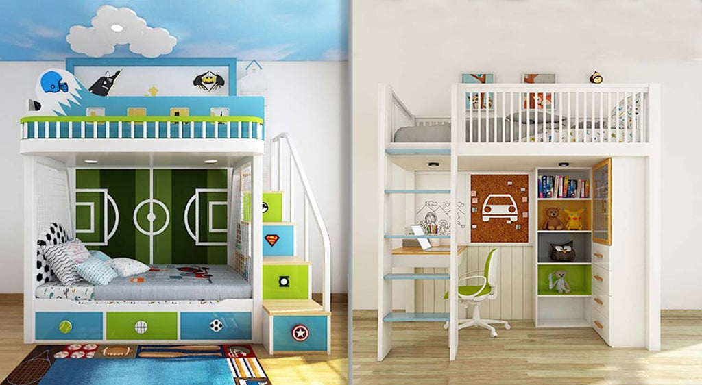 A Bunk Bed and A Loft Bed