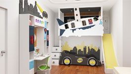 car bunk bed with slide