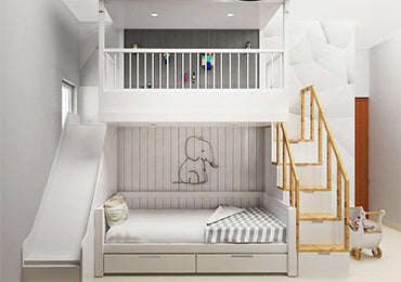 double bed for children's room