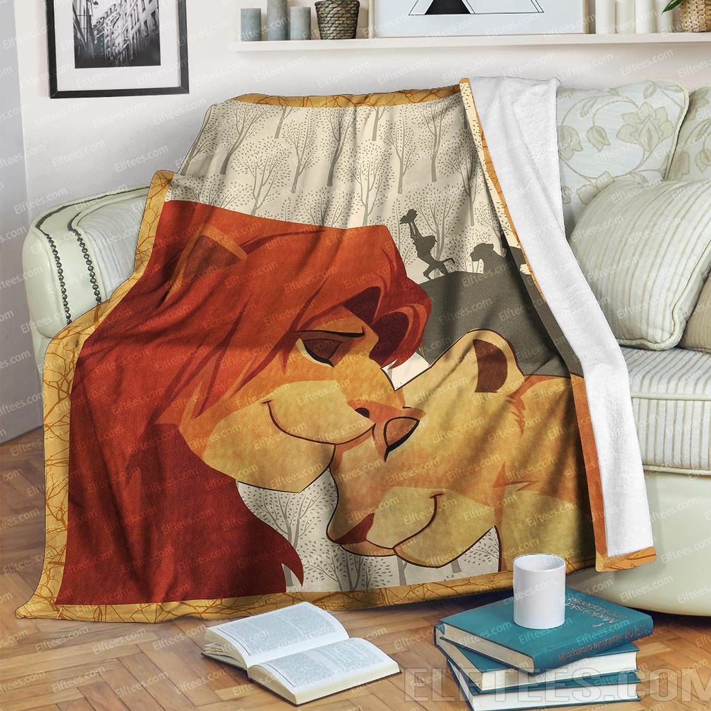 lion king plush blanket