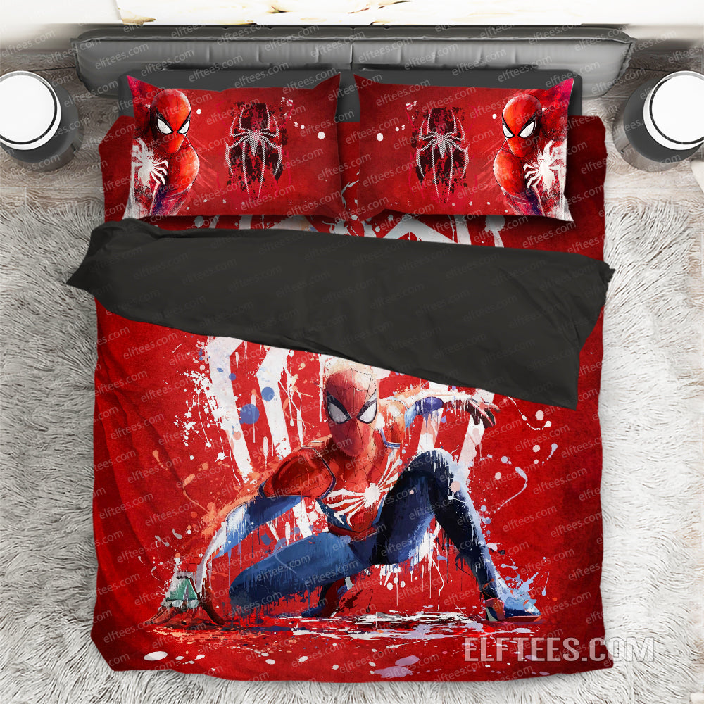 Spiderman Bedding Set Marvel Duvet Cover Premium Sm08 Elftees