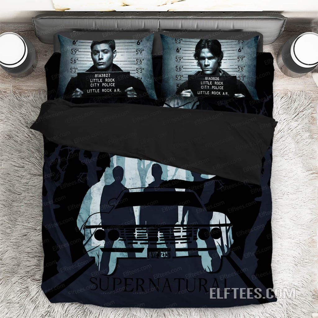 Supernatural Winchester Brothers Duvet Cover Spn01 Elftees