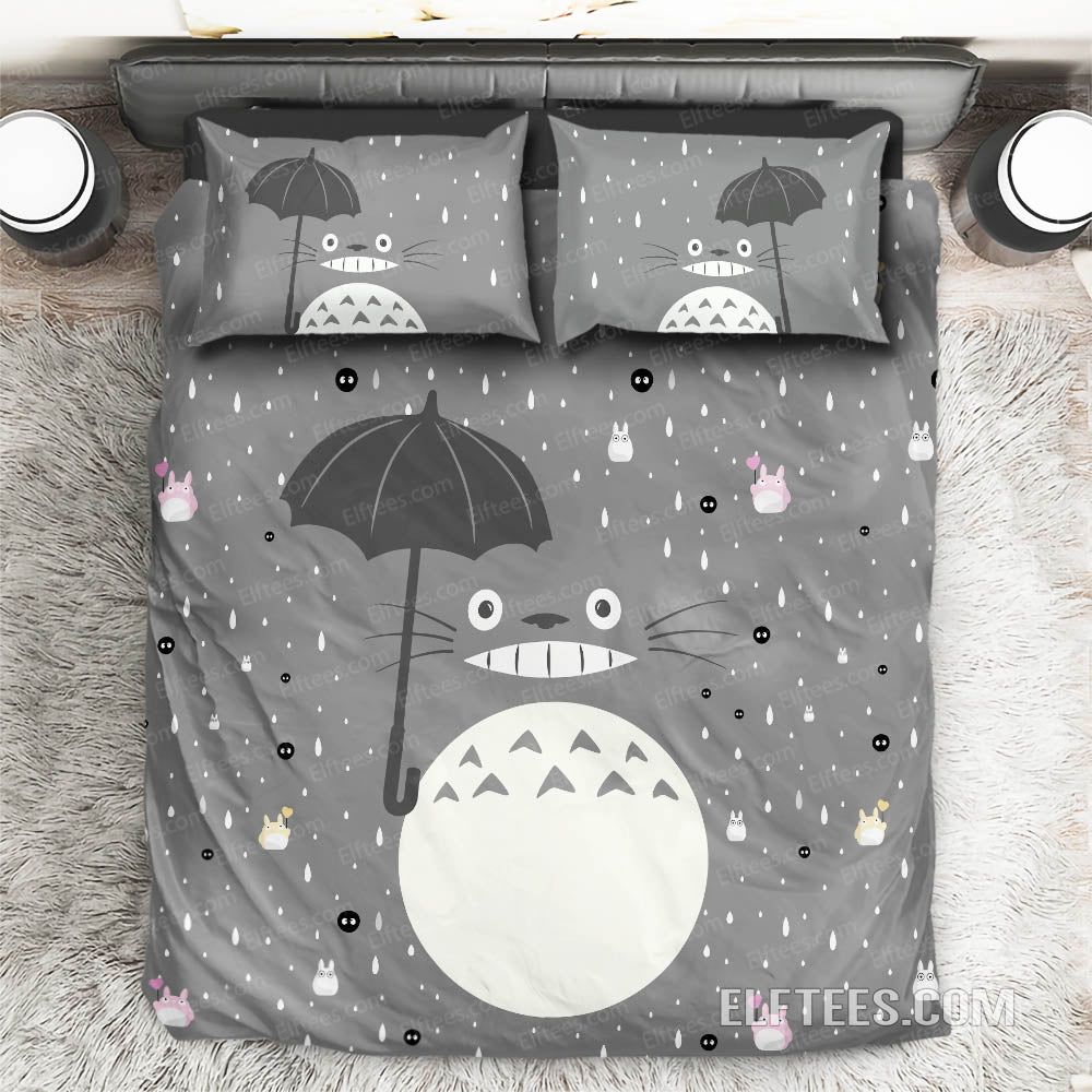 Totoro Bed Set My Neighbor Totoro Cartoon Duvet Cover Tt04