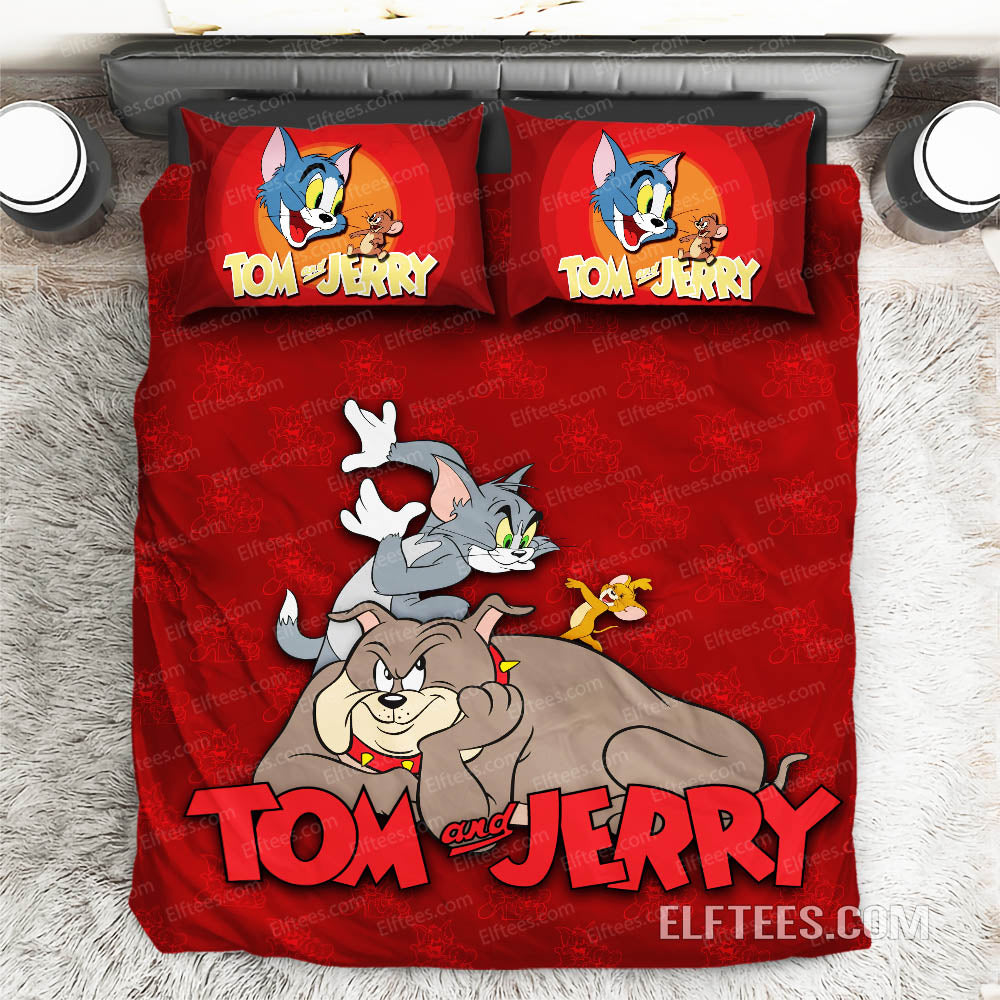 Tom Cat And Jerry Mouse Bed Set Tom And Jerry Cartoon Duvet
