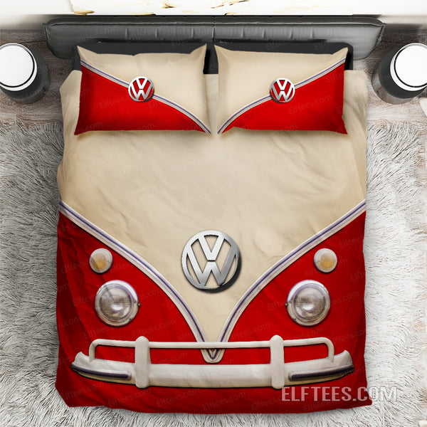 1967 Vw Kombi Bus Camper Bed Set Camping Lovers Duvet Cover