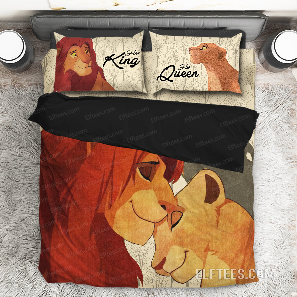 Vintage The Lion King Bed Set Simpa And Nala Queen And King Duvet Cover Lk01