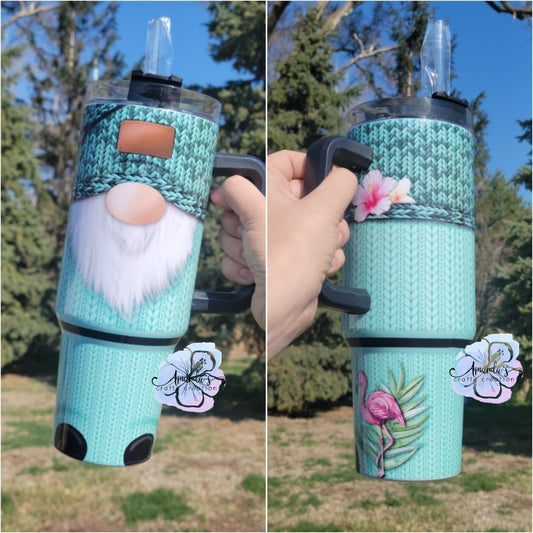 40 Oz Matte Handle Tumbler - Deep Teal