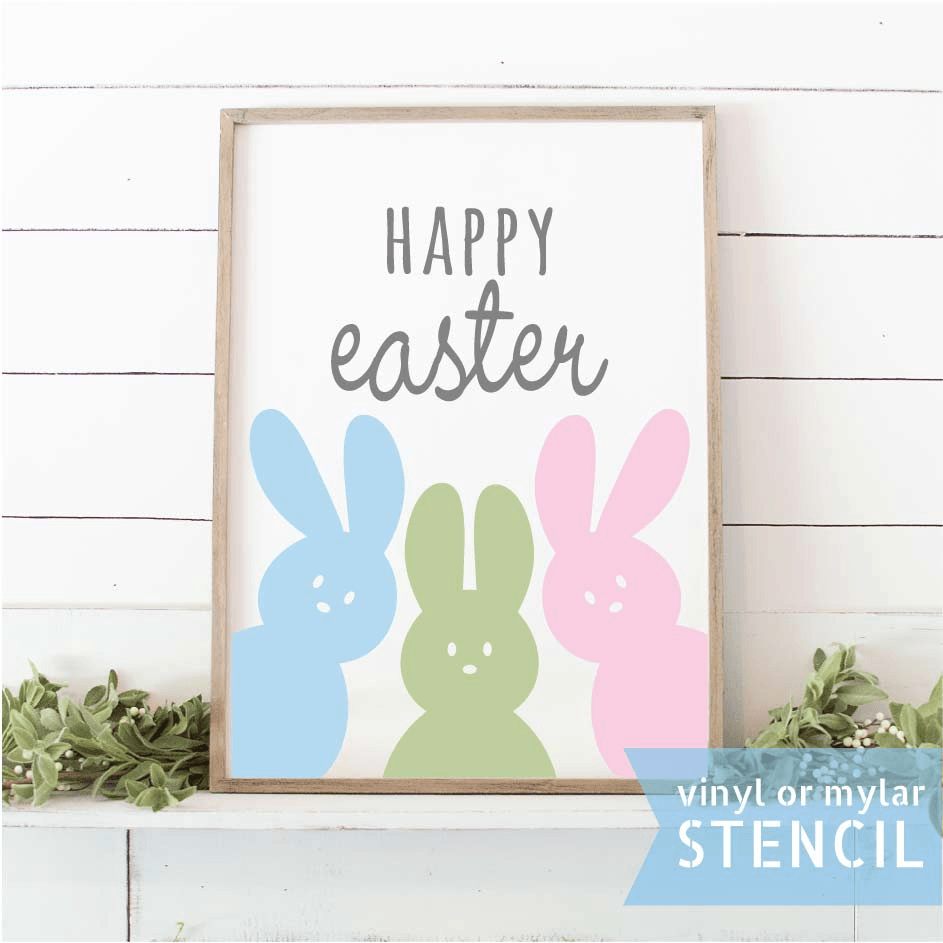 Hoppy Easter Stencil Easter Wall Stencils, Large Easter Stencils, Bunny  Stencil, Eggs Stencil, Spring Stencil -  Denmark