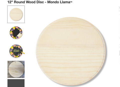 wood round for stencil