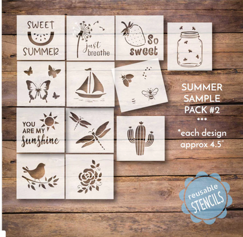 summer stencil pack