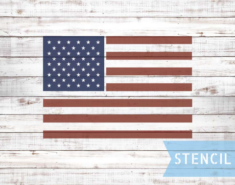 American flag stencil