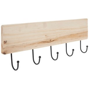 wood board with hooks