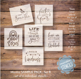 Coffee Stencil Bundle / 8 pack