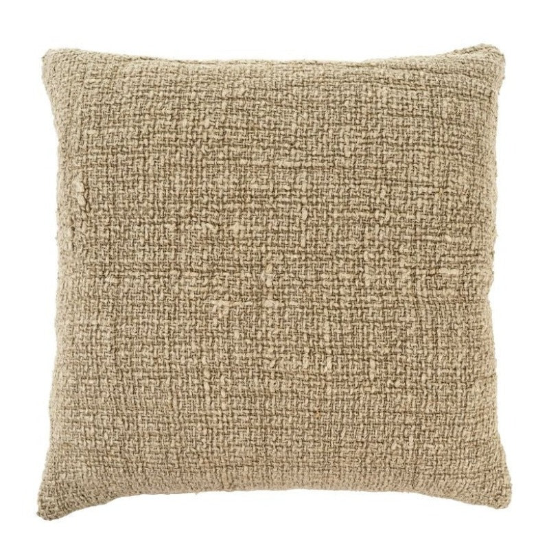 Natural Frayed Edge Pillow -20x20