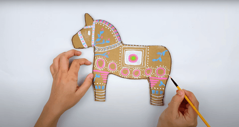 DIY Swedish Dala Horse | Womple Studios