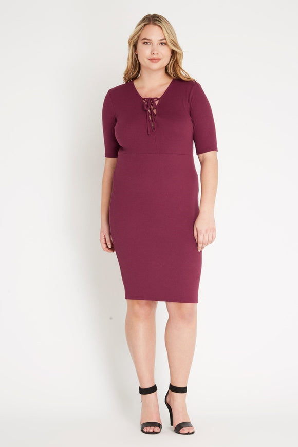 midi dress for curvy