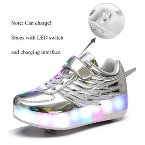 girls sneakers with wheels