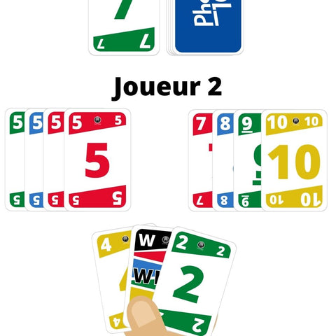 Phase 10 Twist Wickedly Wild Rami Jeu Cartes Tableau Phases Porte-carte  Manquant
