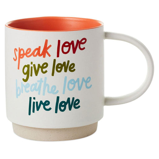 Hallmark These Hands Hold My Heart Ceramic Travel Mug, 12.5 oz