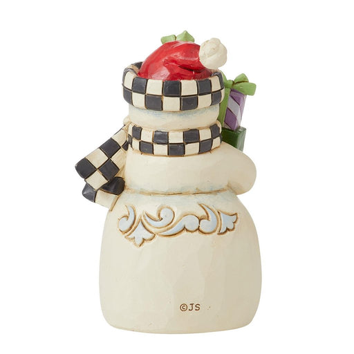 Mini Snowman withCheckered Hat – Jim Shore