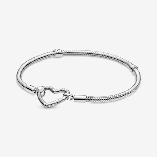PANDORA : Pandora Moments Sparkling Infinity Heart Clasp Snake Chain  Bracelet - Annies Hallmark and Gretchens Hallmark $85.00