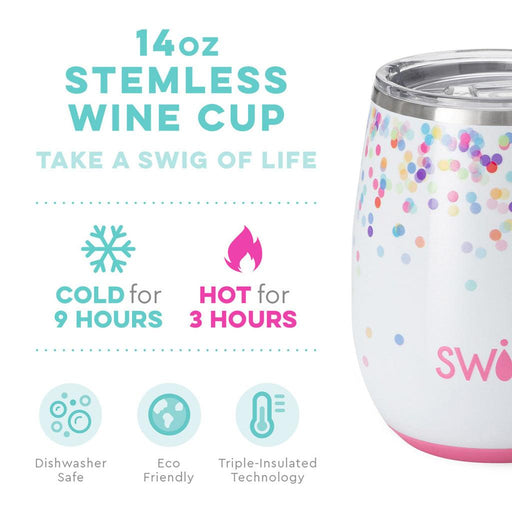 Swig Lazy Daisy Stainless Steel Stemless Wine Glass, 14 oz. - Insulated  Tumblers - Hallmark