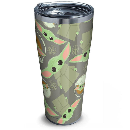 Tervis Tumbler with Lid, Stainless Steel, Star Wars Mandalorian Child Pattern, 20 Ounce