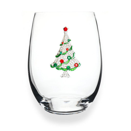 Stemless Wine Glass with Figurine - Tree