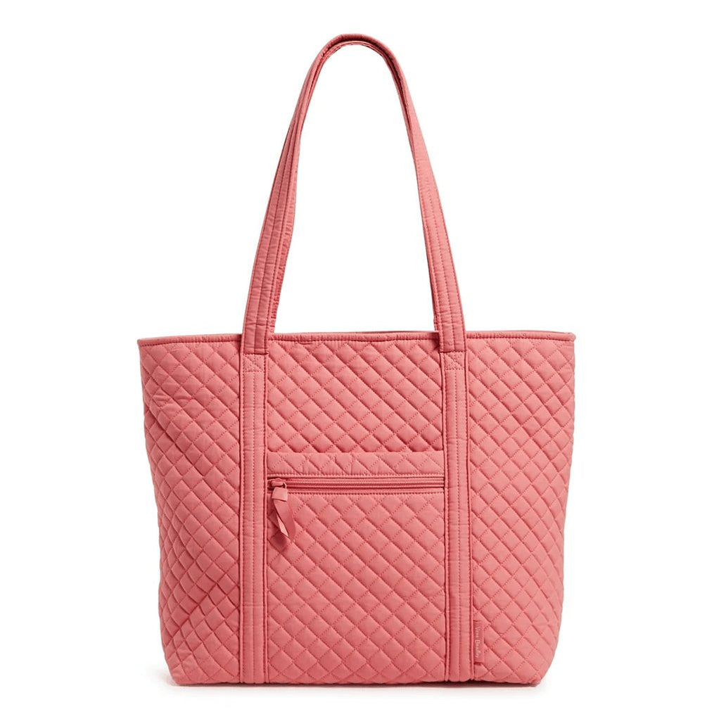 Vera Bradley : Vera Tote Bag In Recycled Cotton Terra Cotta Rose ...