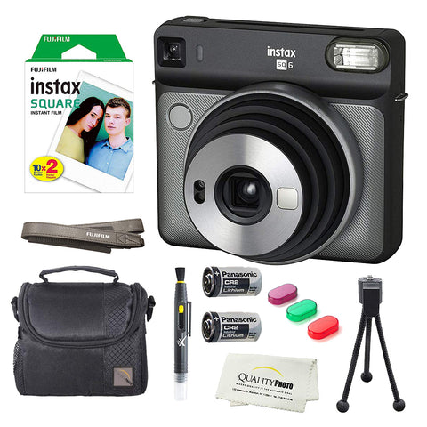 Fujifilm Instax Square SQ6 Instant Film Camera(Pearl White)+2 Pack of –