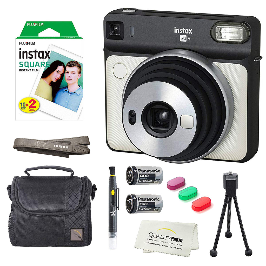 zijn In tegenspraak tarief Fujifilm Instax Square SQ6 Instant Film Camera(Pearl White)+2 Pack of –  QUALITY PHOTO
