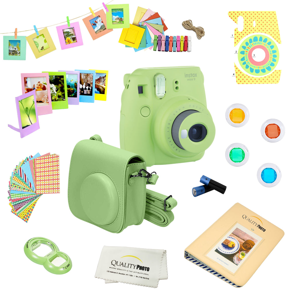 Afsnijden Waden Kruipen Fujifilm Instax Mini 9 Camera + 14 PC Instax Accessories kit Bundle, I –  QUALITY PHOTO