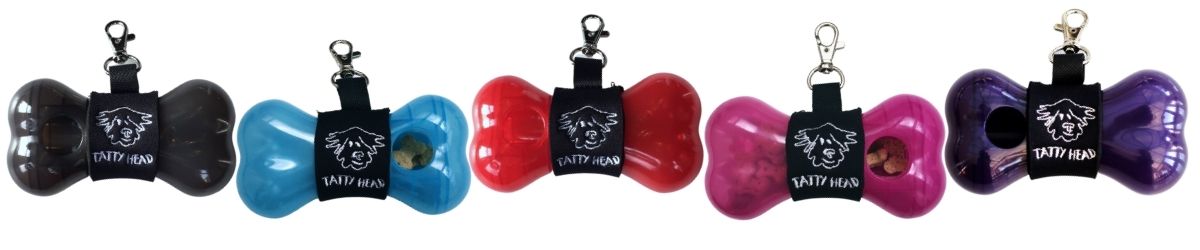 tatty head colourful range of dog treat dispensers