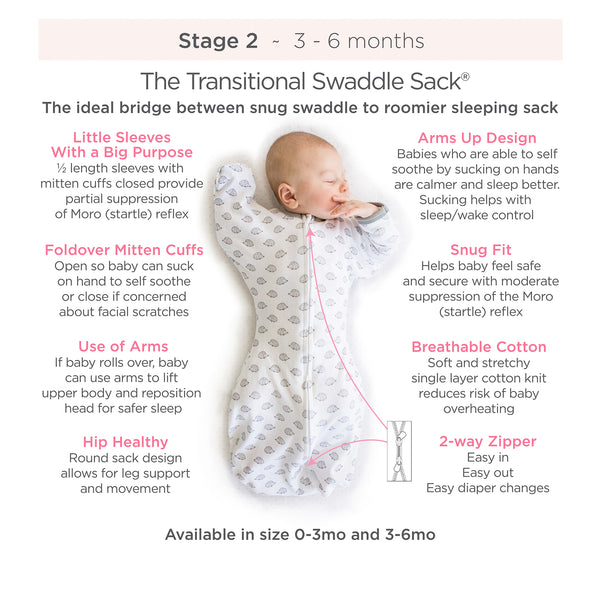 Stage Two Transitional Swaddle Sacks