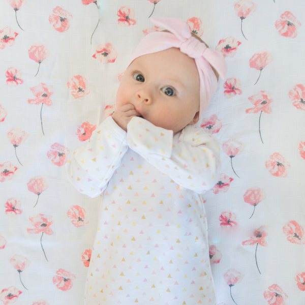 Gerber Baby Girls' Lap Shoulder Gowns - Bunny - Preemie - 4-pack : Target