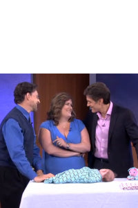 Dr. Karp and Dr. Oz with Marquisette Swaddle Blanket