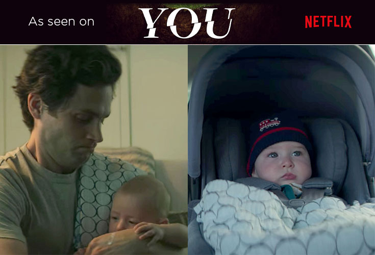 SwaddleDesigns Blanket as seen on Netflix' You, Season 3