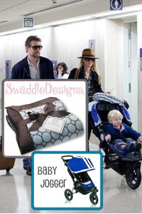 Anne Heche with Stroller Blanket
